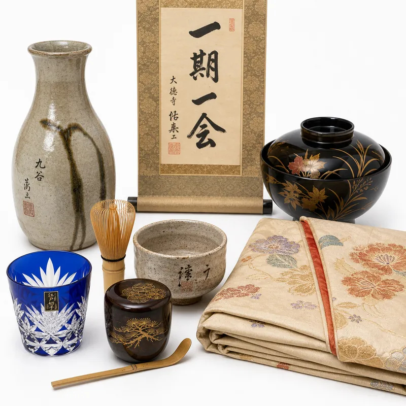 骨董・美術・工芸・着物の買取例（骨董品、絵画、掛け軸、茶道具、着物）